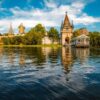 Kouzelný zámek Franzensburg, čokoládovna a město Baden